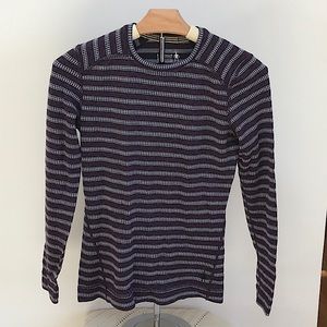 EUC Smartwool Merino 250 Base Layer Shirt Womens Small Long Sleeve top S Purple